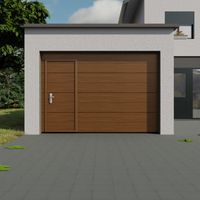 Porte de garage sectionnelle automatique en aluminium standard australien avec verre, avec ou sans cadre, porte de garage métallique sans cadre pour maisons