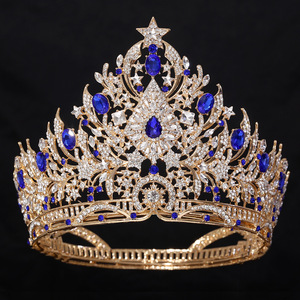 Couronne de Reine de Beauté de Luxe en Alliage pour Mariage, Style Miss Monde Européenne et Américaine, Couronne Complète de Championne - Product Image 5