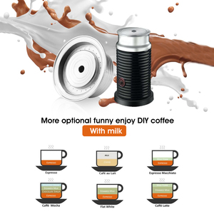 Cápsula de Café Reutilizable de Acero Inoxidable de Grado Alimenticio, 230 ml, Filtro de Café Recargable para <span class=keywords><strong>Vertuo</strong></span> Delonghi - Product Image 6