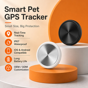 Traceur GPS intelligent étanche IP67 pour animaux de compagnie, localisateur, suivi en temps réel, mini-étiquette en acier inoxydable pour chiens - Product Image 1