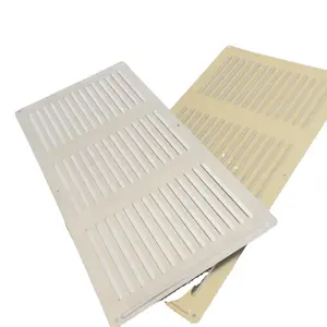 Kualitas Tinggi Adjustable Slide Logam Air Vent Cover Dinding Pintu Perak Aluminium Ventilasi Udara Grill Dinding Buka Tutup