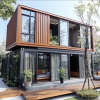 Casa Contenedor Prefabricada Modular con Estructura que Ahorra Espacio, Certificada por la CE, para Oficinas, Talleres, Cafeterías en Esquinas de Calle