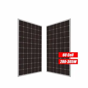 Nuuko 285W 290W Half Cell 157Mm Solar Panel High Efficiency Industrial Panels For Energy System Stock Solar Panel