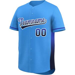 Custom Baseball/Softball Jersey Button Down Baseball Collar Unisex Adult Moisture Wicking Sublimated Teamname 00 - Product Image 1