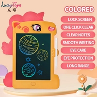 Écran de verrouillage de panneau LCD licorne électrique de 7 pouces tablette de copie de peinture d'essuyage multifonctionnelle réutilisable pour enfants