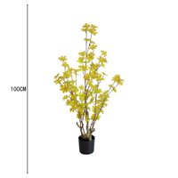 Arbre artificiel Enkianthus de style japonais, plante artificielle en pot, simulation de verdure, décoration intérieure, aménagement paysager, faux arbre clochettes