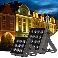 Focos de inundación LED de aluminio fundido a presión IP65 impermeables para exteriores, focos blancos cuadrados para iluminación de inundación de paisaje de jardín