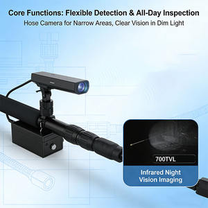 Globesoaring PUVD2 1080P yüksek çözünürlüklü 5MP 360 interkom katlanabilir teleskopik ayna dedektörü güvenlik endüstriyel endoskop - Product Image 2