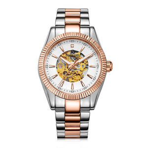 <span class=keywords><strong>Oro</strong></span> di Lusso In <span class=keywords><strong>Acciaio</strong></span> Inox <span class=keywords><strong>Orologio</strong></span> Meccanico per la Vigilanza <span class=keywords><strong>Uomo</strong></span> - Product Image 6
