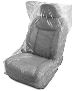 Plastic Stoelbeschermhoezen Vervaardigen Auto Wegwerp Plastic Transpat Stoelbeschermhoezen Voor Auto-Reiniging - Product Image 4