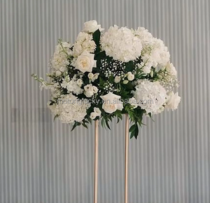 Nueva Llegada Marfil y Verde Centro de Mesa Flores Bolas de Flores Verdes Decoraciones de Boda Bola de Flores Artificiales Verde y Blanco - Product Image 2