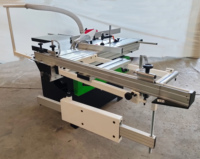 Scie à table compacte 1600*375mm avec levage et inclinaison manuels pour le travail du bois