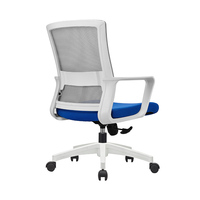 Chaise de bureau confortable, chaise de bureau ergonomique, chaise de bureau à dossier haut en maille pour le travail sur roulettes