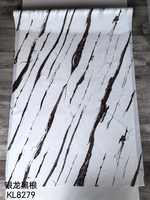 Feuille de PVC multi-usages effet marbre UV pour panneau mural, décoration de meubles