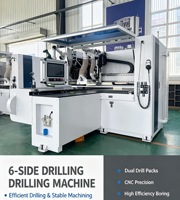 Machine de perçage CNC six faces pour le travail du bois, machine de perçage six faces pour panneaux de meubles