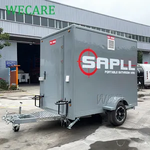 Wecare mobile portable toilet and outdoor ensuite shower rooms trailer for sale