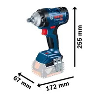Clé à chocs sans fil Bosch GDS 18V-400 18V, clé électrique sans balais, outil électrique à couple élevé, clé professionnelle au lithium-ion