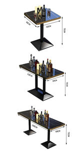 Commercio all'ingrosso stand tavolo sedia Set per bar nero divano sedia Kit di mobili per il ristorante commerciale divano sedia Set tavolo - Product Image 6