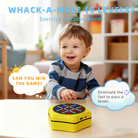 Jeu éducatif électronique intelligent en plastique Tic-Tac-Toe cinq-en-un pour enfants, entraînement à la réflexion, machine de jeu électronique de pêche