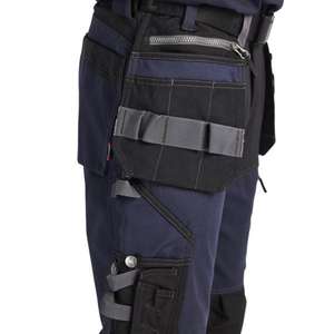 BLAKLADER - 159713438699D120 Pantalones piratas elásticos Azul marino oscuro/Negro-PANTALÓN DE TRABAJO EAN 7330509921593 PANTALONES DE TRABAJO DE CARGA - Product Image 4