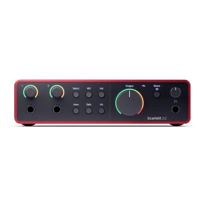 อินเทอร์เฟซเสียง USB <span class=keywords><strong>Focusrite</strong></span> <span class=keywords><strong>Scarlett</strong></span> <span class=keywords><strong>2i2</strong></span> รุ่นที่ 4 แบบ 2 เข้า 2 ออก 120dB โหมด Air พร้อมระบบ Auto Gain สำหรับการบันทึกเสียง พอดแคสต์ และสตรีมมิ่ง - Product Image 4