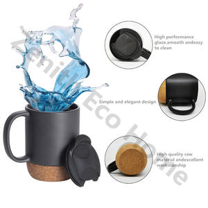 Commercio all'ingrosso 15oz tazza di porcellana di sublimazione con coperchio di stampa su misura in legno smerigliato in ceramica <span class=keywords><strong>fondo</strong></span> di vendita caldo di nuovo la scuola di <span class=keywords><strong>caffè</strong></span>/tè tazze - Product Image 4