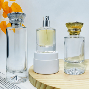 <span class=keywords><strong>Botella</strong></span> de perfume de cristal de lujo personalizada, 30ml, 50ml, 100ml de capacidad, sellado de cuello engarzado con tapas de plástico, <span class=keywords><strong>botella</strong></span> vacía, atomizador en espray - Product Image 3