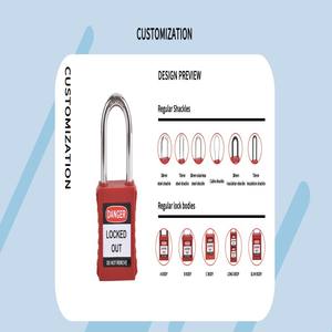 <span class=keywords><strong>Cadenas</strong></span> de sécurité Elecpopular 2025 en acier à longue anse, isolation en nylon, roulement à billes, revêtement poudré, certifié CE pour achats en gros - Product Image 5