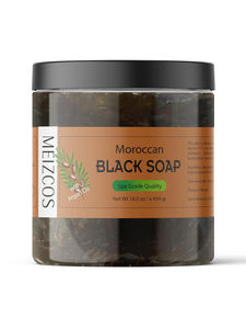 Sapone Nero Africano Marocchino Grezzo con Logo Personalizzato per Viso e Corpo 100% Puro Naturale Biologico Sbiancante Schiarente e Detergente - Product Image 2