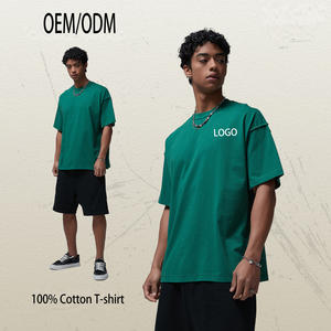 T-shirt Homme Personnalisé en Coton Respirant avec Logo Imprimé Numérique, Style Vintage, Coupe Oversize, T-shirt Lourd pour Homme - Product Image 1