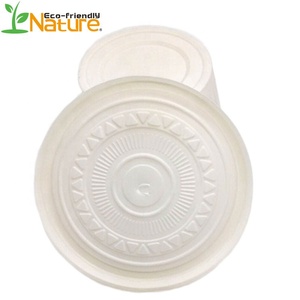 Vajillas desechables biodegradables blanco <span class=keywords><strong>comer</strong></span> sopa <span class=keywords><strong>de</strong></span> maíz Almidón <span class=keywords><strong>de</strong></span> maíz tazón con tapas - Product Image 5