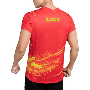Lidong personalizado Dtg impresión deportes cuello en V camisetas estilo dragón chino pelota <span class=keywords><strong>de</strong></span> ping-pong equipo Jersey tela <span class=keywords><strong>de</strong></span> malla que absorbe la humedad - Product Image 2