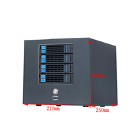 Châssis de boîtier de serveur RGeek SGCC pas cher, stockage NAS ITX Cloud