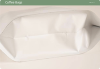 Bolsas de Embalaje para Granos de Café con Cierre de Cremallera, Válvula de Desgasificación y Sellado de Ocho Lados, de Aluminio Brillante, Tipo Stand-Up