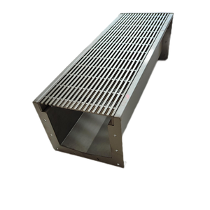 Caniveau de drainage en acier inoxydable durable de haute qualité pour la construction industrielle, le drainage <span class=keywords><strong>immobilier</strong></span>, conception graphique, garantie de 2 ans - Product Image 1