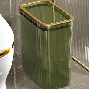 ถังขยะทรงสี่เหลี่ยม 10 ลิตร ยี่ห้อ Shuangyi ปิดสนิท โปร่งใส สำหรับใช้ในบ้าน - Product Image 1