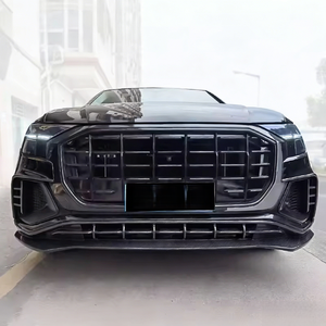 Kit carrosserie pour Audi Q8, style <span class=keywords><strong>Abt</strong></span>, fibre de carbone, lèvre avant, diffuseur arrière, spoiler supérieur, tuyau d'échappement, modification du pare-chocs - Product Image 5