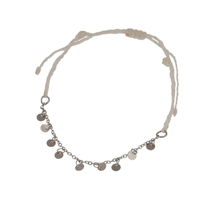 Cadena de moda oblea colgante empalme cera cuerda tejer <span class=keywords><strong>tobillera</strong></span> encanto mujeres regalo KIB131 - Product Image 1