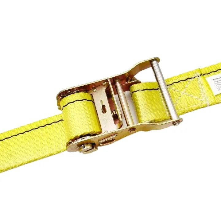 E-track spanzet yükleme sapanlar gerdirme kayışları sarı kargo bağlama 50 mm 2 inç E uydurma Polyester