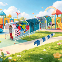 Tunnel de jeu extérieur pour enfants TongLeFang, idéal pour les jardins d'enfants et les aires de jeux de parc.