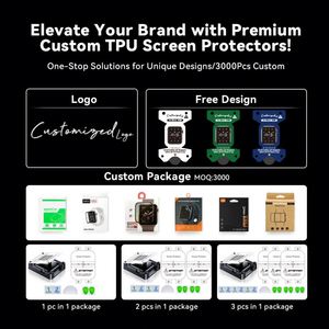 ฟิล์มกันรอยหน้าจอ 3 มิติ TPU ป้องกันฝุ่น สำหรับ Apple Watch Series 12 สมาร์ทวอทช์ 46 มม. 42 มม. 40/44 มม. แบบกล่องวิเศษ ติดตั้งง่าย ผลิตตามสั่งจากโรงงาน - Product Image 5
