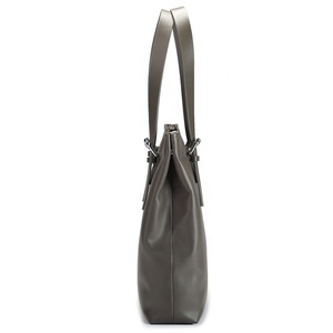Lisse sacs fourre-tout tendance dongguan gris véritable fabriqué à la main en cuir de vache sacs à main de marque esé - Product Image 3
