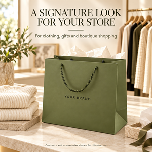 Bolsas de Papel de Lujo Personalizadas con Logotipo y Asas de Cuerda para Boutique de Ropa, Regalos, Souvenirs y Empaquetado al por Mayor - Product Image 2