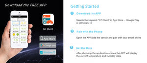 Capteur d'humidité de la température à distance Système d'alarme surveillé 4 ensembles de capteurs industriels de température et d'humidité sans fil - Product Image 5