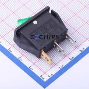 RS606-10N011CG1B-3A Rocker Switch Through hole Component (THT) Switch 30.5mm 13.5mm 21.6mm Concave Bend - Product Image 2