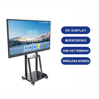 55/65/75/85/98/110 pouces OPS Slot double système école LCD affichage PC écran tactile panneau Smart Board tableau blanc interactif