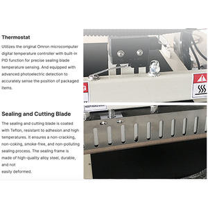 Máquina de Sellado en L Neumática Automática BSN5030+BF550 y Túnel de Termoencogimiento para Envasado de Alimentos, Bebidas y Textiles - Product Image 5