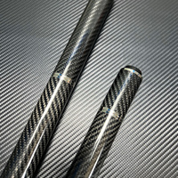 Karbon Fiber Bilardo Istakası için Predator Pin 2 inç 4 inç 6 inç 8 inç Uzatmalar, Tamponlu HHB H541 Hafif Dayanıklı Su Geçirmez Siyah