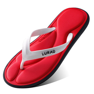 Nouveauté 2024 : Tongs élégantes pour hommes, sandales résistantes à l'abrasion, logo imprimé en 3D, tongs plates à bout ouvert, plage - Product Image 6