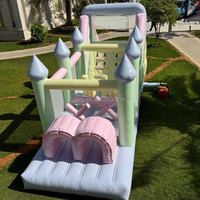 Parcours d'obstacles gonflable coloré commercial pour adultes et enfants – Amusement en plein air